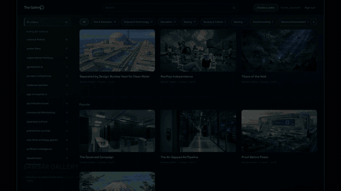 Samsar Gallery 50-second desktop and mobile demo